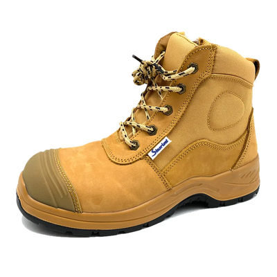 কেনা হলুদ নিরাপত্তা কাজের বুট শিল্প Nubuck চামড়া বুট ইস্পাত আঙুল সঙ্গে online manufacture