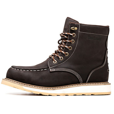 কেনা পাইকারি Nubuck চামড়া Goodyear Welt প্রকৌশলী রাবার ইস্পাত আঙ্গুল online manufacture